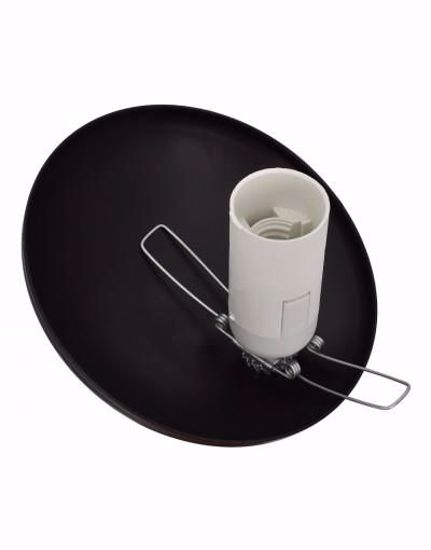 Lampadario nero cromo per cucina moderna sfere vetro bianco