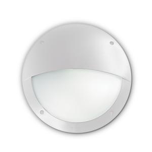Polar-2 ap1 ideal lux applique da esterno ip66 bianco resina impermeabile rotondo