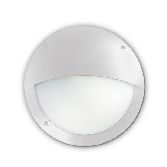 Polar-2 ap1 ideal lux applique da esterno ip66 bianco resina impermeabile rotondo