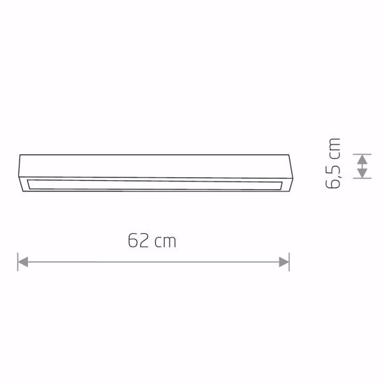 Plafoniera per ufficio dimensione slim bianca lampadina tubo led 11w 3000k