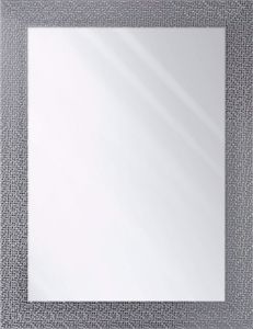 Specchio da parete cornice grigia moderno 60x70 per bagno