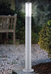 Lampione grigio moderno ip65 tubolare da giardino per esterno