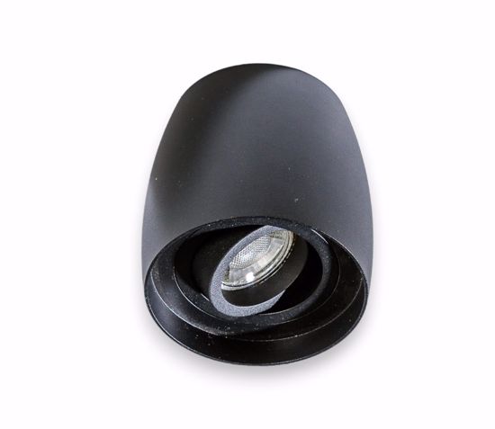 Faretto led spot gu10 da soffitto nero luce orientabile design moderno