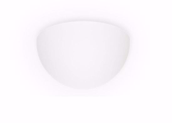 Linea light ohps grande plafoniera bagno 75cm semisfera bianca ip65
