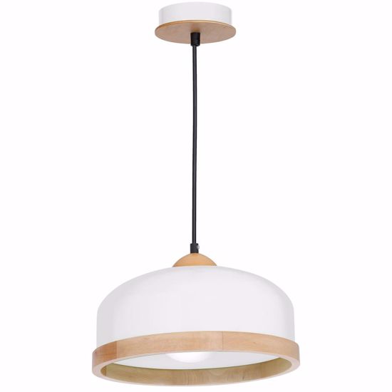 Lampadario per cucina cupola legno