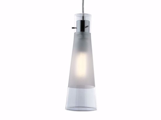 Kuky sp1 ideal lux lampadario pendente per isola cucina vetro cono