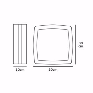 Plafoniera da esterno antracite illuminazione da soffitto ip54