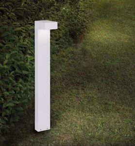 Lampione da giardino per esterno 80cm bianco moderno ip44