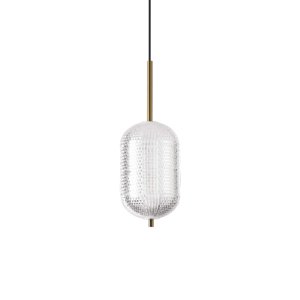 Decor ideal lux lampada a sospensione led 3000k cavo estendibile per interno vetro cristallo