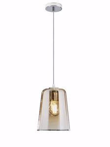 Lampada a sospensione sigola moderna vetro ambrato toplight shaded