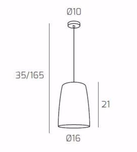 Lampada a sospensione moderna vetro ambrato top light shaded