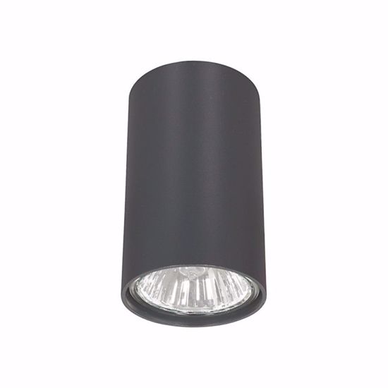 Faretto gu10 led da soffitto cilindro metallo grafite