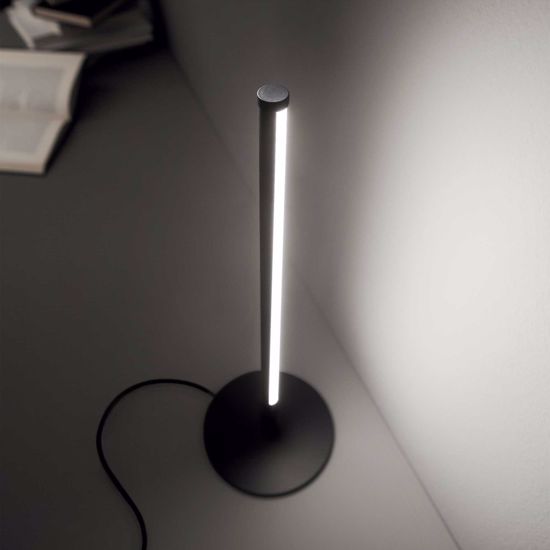 Yoko ideal lux lampada da scrivania per salotto led 3000k nero