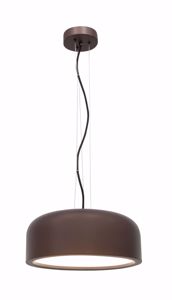 Lampadario cupola 35cm marrone per illuminare una cucina moderna