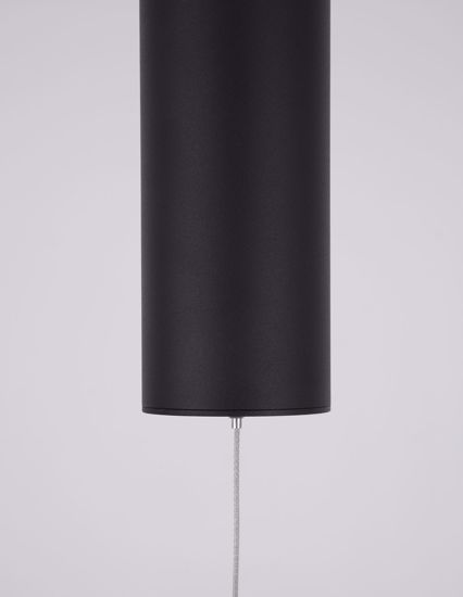 Lampadario moderno nero per soggiorno 3000k 48w dimmerabile