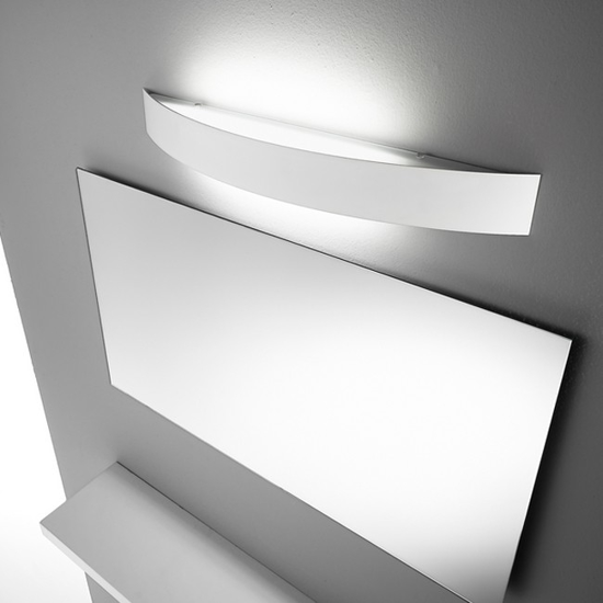 Applique led 3000k moderna bianco linea light curve&apos;