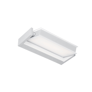 Applique led 18w 4000k viviva axella orientabile metallo bianco design