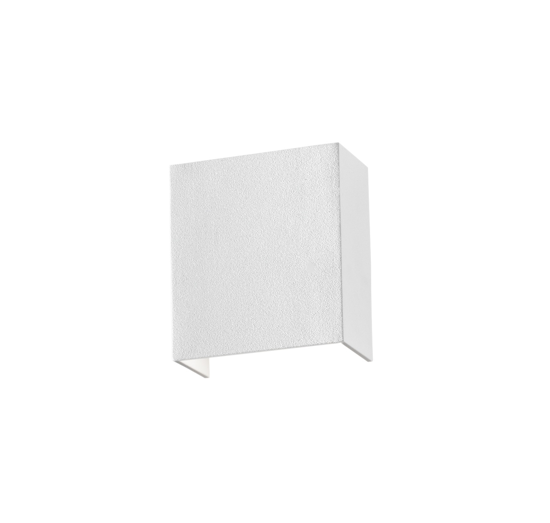 Isyluce applique quadrato led 6w 3000k metallo bianco moderno