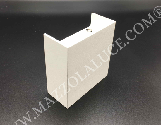 Isyluce applique quadrato led 6w 3000k metallo bianco moderno