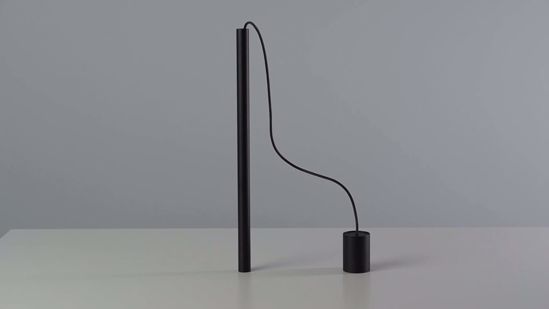 Lampadario pendente micro cilindro nero per isola cucina moderna