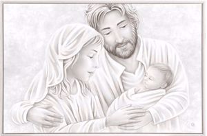 Capezzale sacra famiglia 90x60 quadro per camera da letto promozione ultimo pezzo