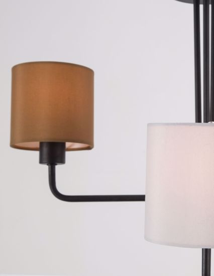 Lampadario per camera da letto moderna marrone grigio beige