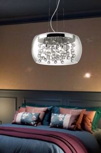 Lampadario per camera da letto audi80 sp5 sfere in vetro ideal lux