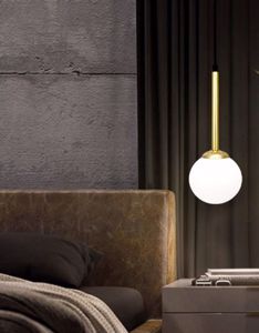 Lampadario lampada pendente da comodino nero oro per camera da letto