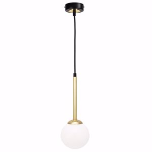 Lampadario lampada pendente da comodino nero oro per camera da letto