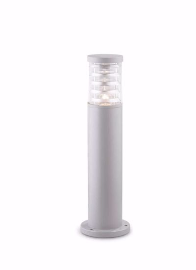 Lampione da giardino per esterno ip44 grigio 40cm cilindro moderno