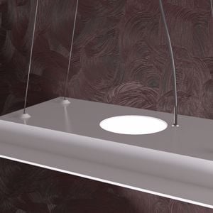 Top light area lampadario per cucina grigio led 4+2 doppia illuminazione