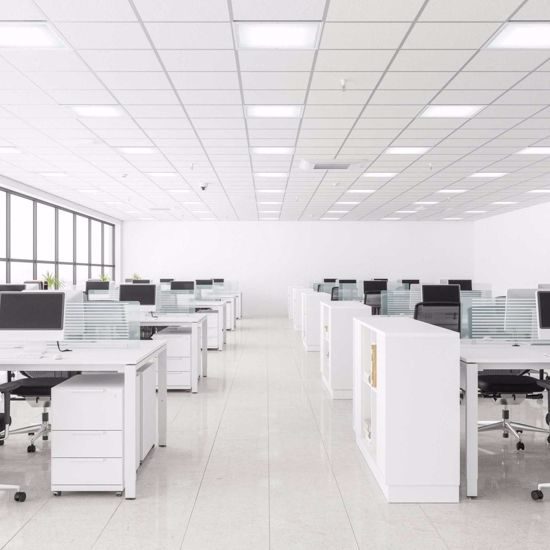 Led panel confezione n2 pannelli 39w 4000k 60x60 da incasso urg&lt;19 illuminazione luoghi di lavoro