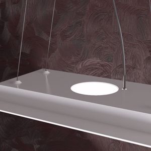 Toplight area lampadari cucina led metallo bianco 4+2 doppia illuminazione