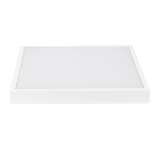 Grande plafoniera led linea light bianca box 43w 3000k quadrata