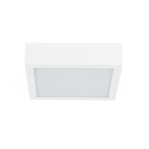 Linea light plafoniera moderna led squadrata bianca 17w 4000k box