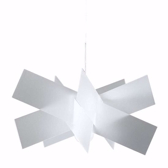 Lampadario moderno trasparente satinato 70cm per soggiorno design