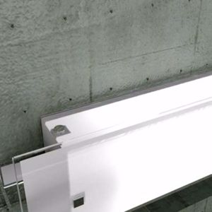 Lampada da parete metallo bianco e vetro toplight cross medium