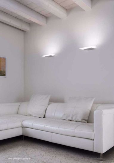 Applique led linea light dublight moderna per interni