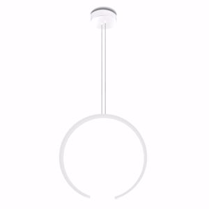 Lampadari moderni 25w 3000k design bianco vivida olympic