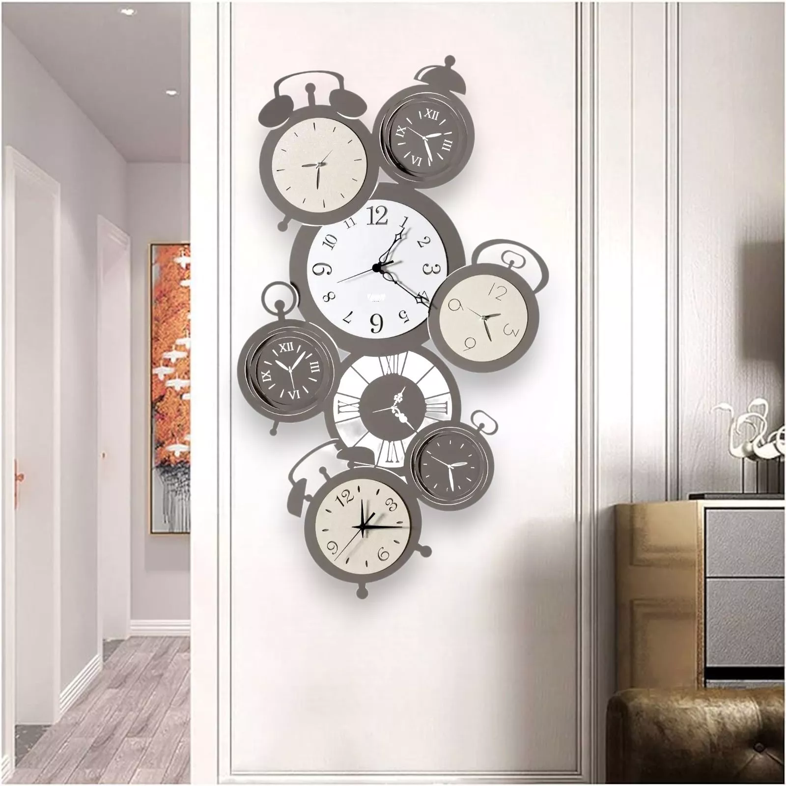 Orologio da parete verticale moderno 90cm sveglie per soggiorno salotto -  6857