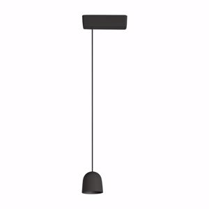Linea light minion lampadario nero sospeso da comodino cavo regolabile led 7w 3000k