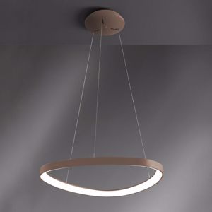 Lampadario led 60w 3000k 4000k 81cm colore sabbia vivida lifering design moderno