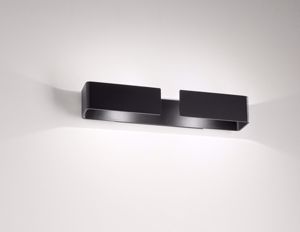 Isyluce applique nero led design moderno 40w 3000k 5200 lumen per soggiorno