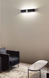 Isyluce applique nero led design moderno 40w 3000k 5200 lumen per soggiorno
