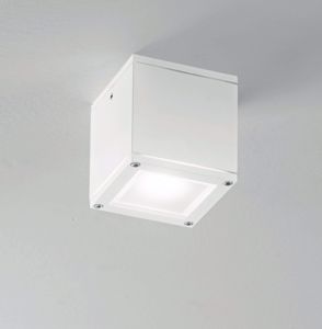 Faretto da soffitto per esterni gu10 220v ip54 cubo bianco
