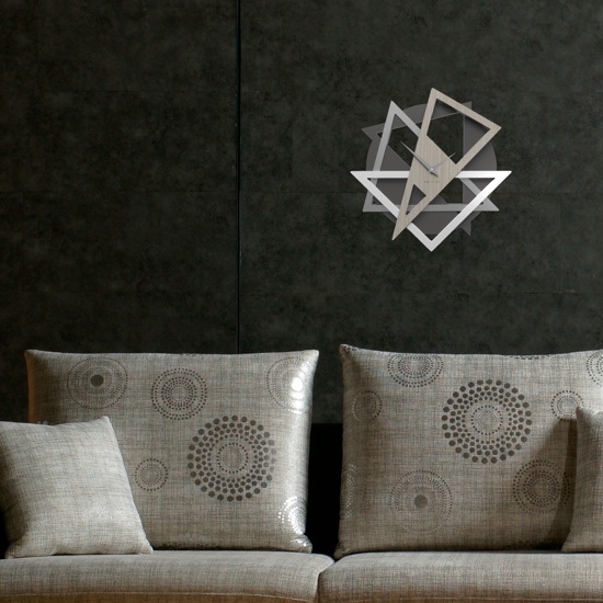 Orologio da parete moderno geometrico design geolo bianco