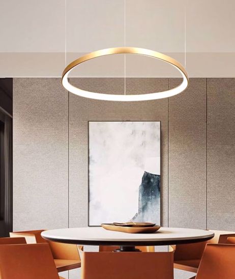 Ideal lux gemini sp d061 ottone lampadario moderno led 48w 3000k