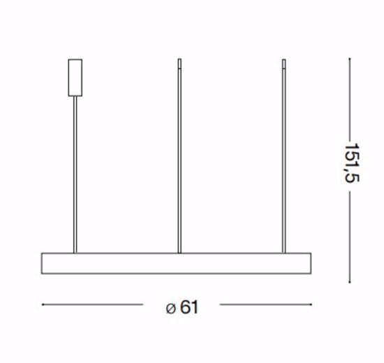 Ideal lux gemini sp d061 ottone lampadario moderno led 48w 3000k