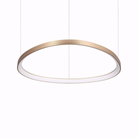 Gemini sp d081 ottone ideal lux lampadario led 60w 3000k cerchio