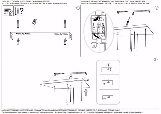 Ideal lux frame lampadario per soggiorno moderno bianco led 80w 3000k